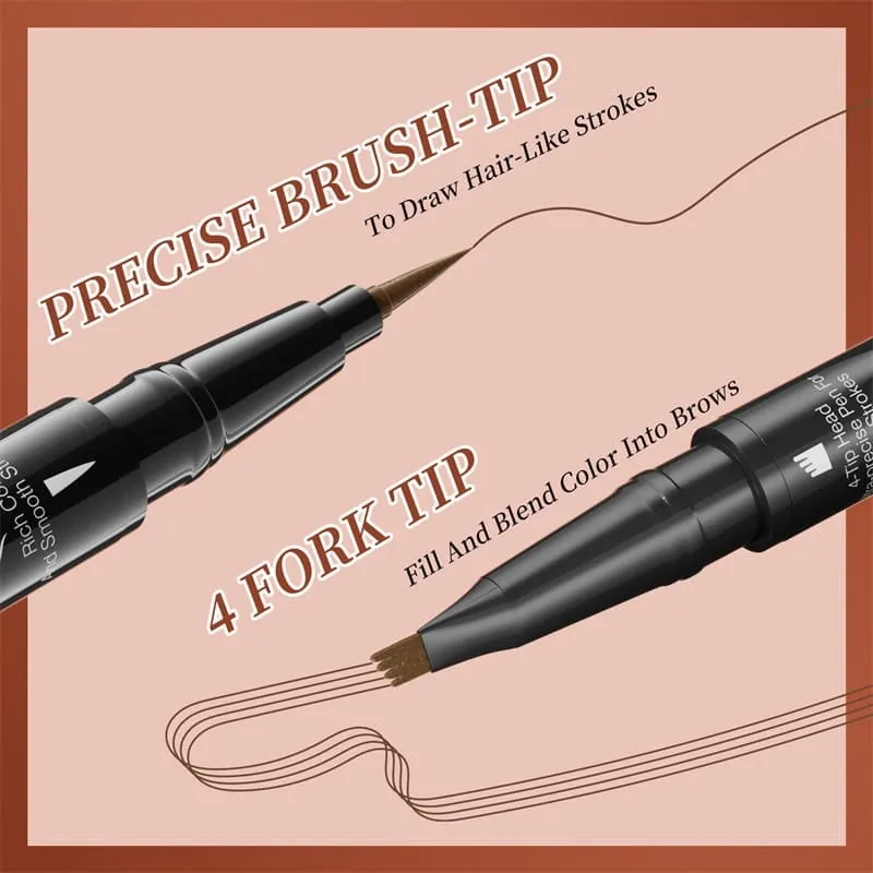 BUY 1 GET 1 FREE( 2 PCS)2-In-1 Waterproof Long-Lasting Eyebrow Pen