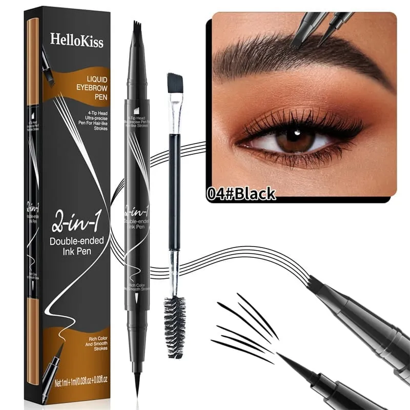 BUY 1 GET 1 FREE( 2 PCS)2-In-1 Waterproof Long-Lasting Eyebrow Pen