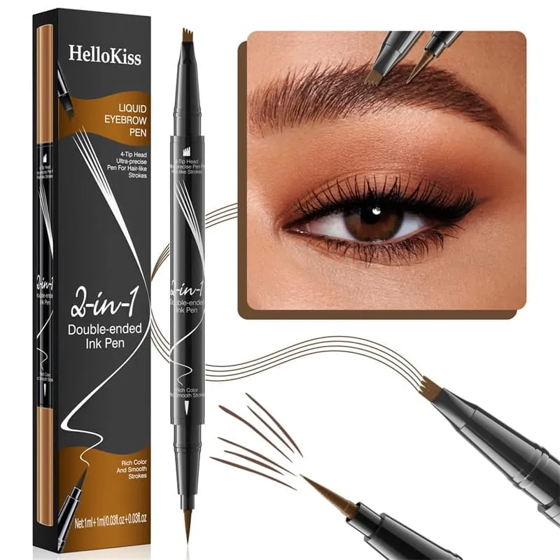 BUY 1 GET 1 FREE( 2 PCS)2-In-1 Waterproof Long-Lasting Eyebrow Pen