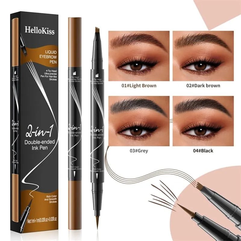 BUY 1 GET 1 FREE( 2 PCS)2-In-1 Waterproof Long-Lasting Eyebrow Pen