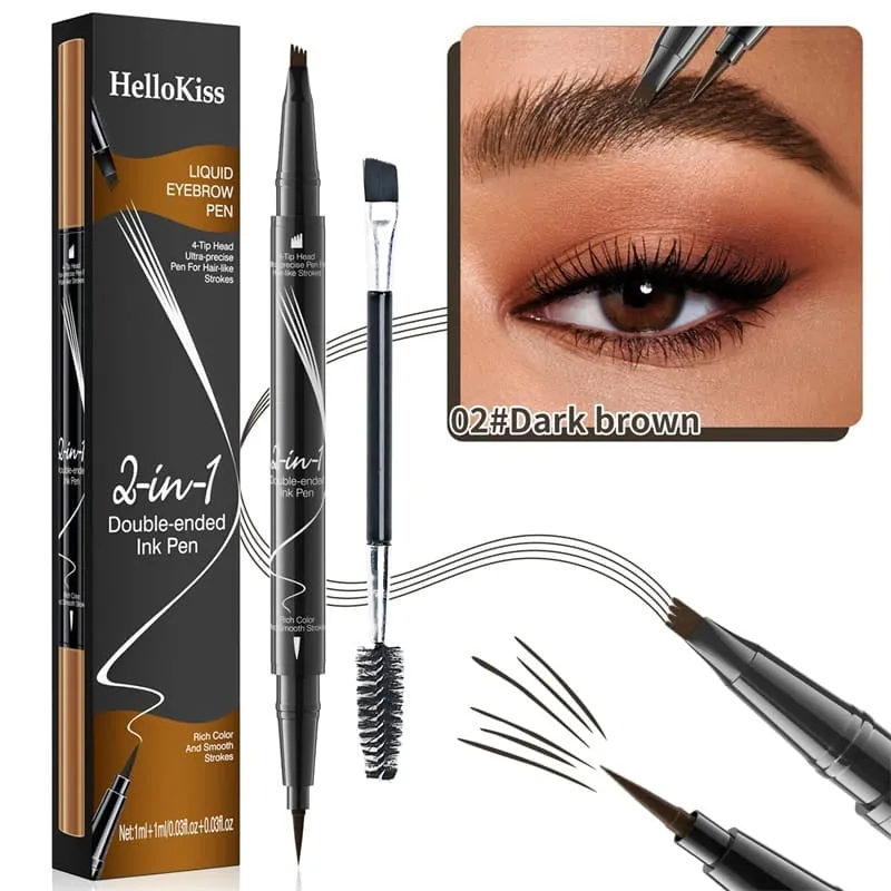 BUY 1 GET 1 FREE( 2 PCS)2-In-1 Waterproof Long-Lasting Eyebrow Pen