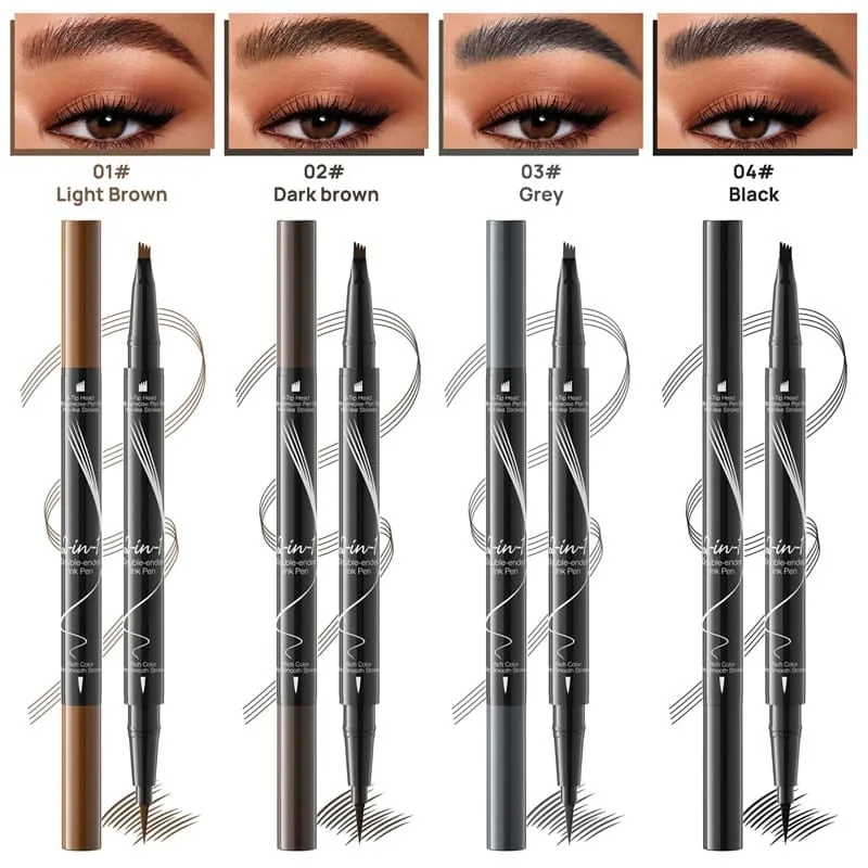 BUY 1 GET 1 FREE( 2 PCS)2-In-1 Waterproof Long-Lasting Eyebrow Pen