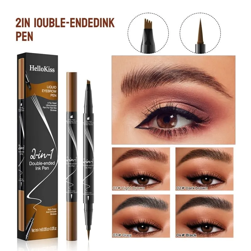 BUY 1 GET 1 FREE( 2 PCS)2-In-1 Waterproof Long-Lasting Eyebrow Pen