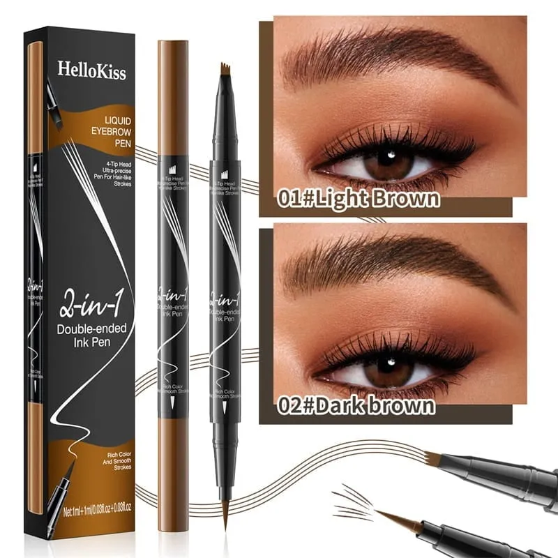 BUY 1 GET 1 FREE( 2 PCS)2-In-1 Waterproof Long-Lasting Eyebrow Pen