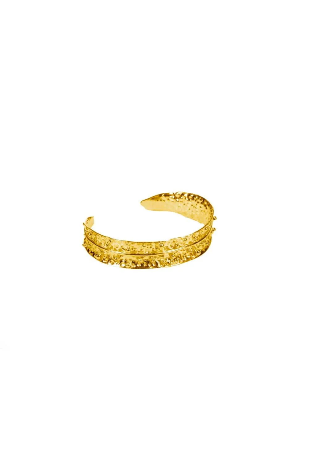 DIRA BANGLE MORNING DEW GOLD TONE - SET OF 2