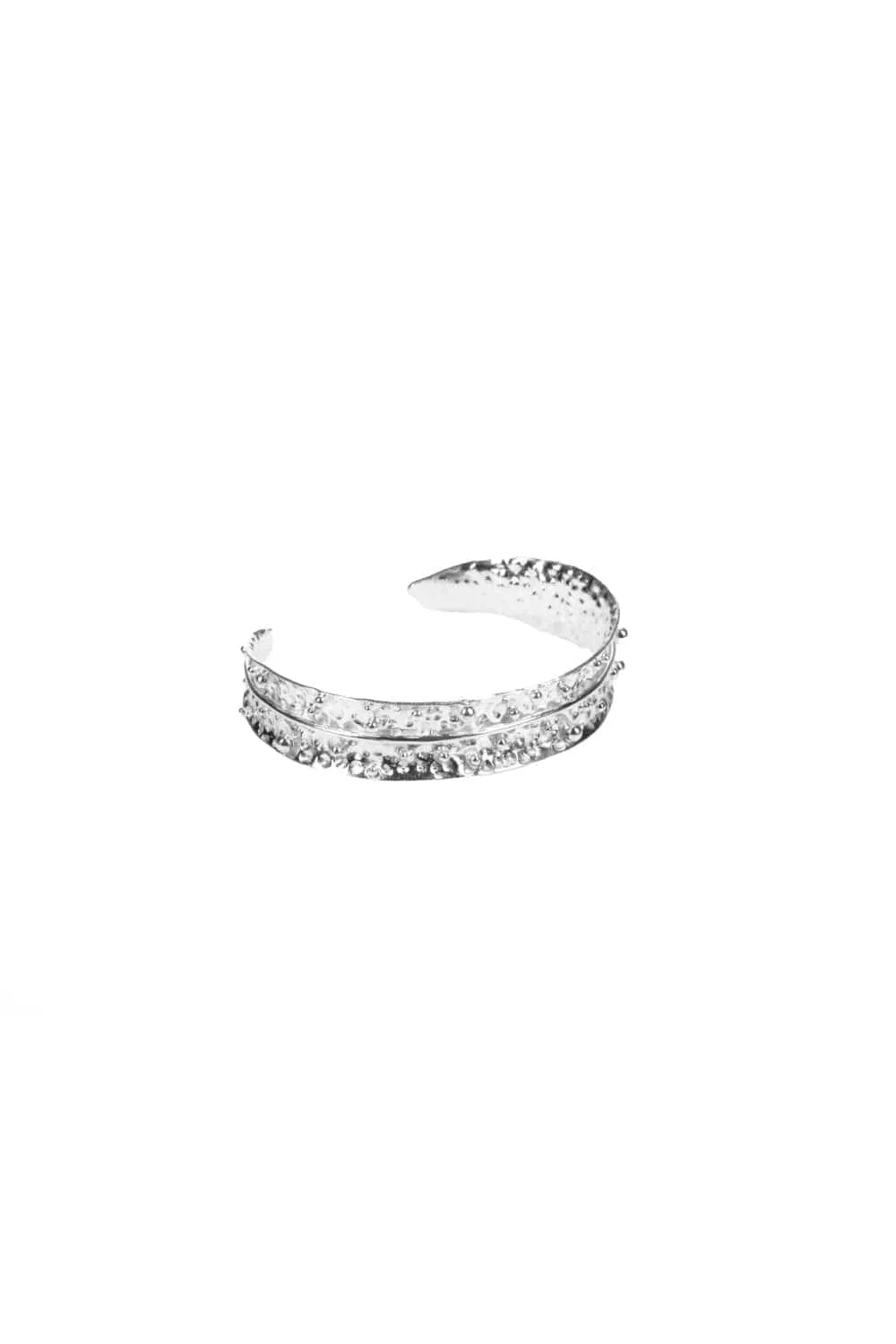 DIRA BANGLE MORNING DEW SILVER TONE - SET OF 2