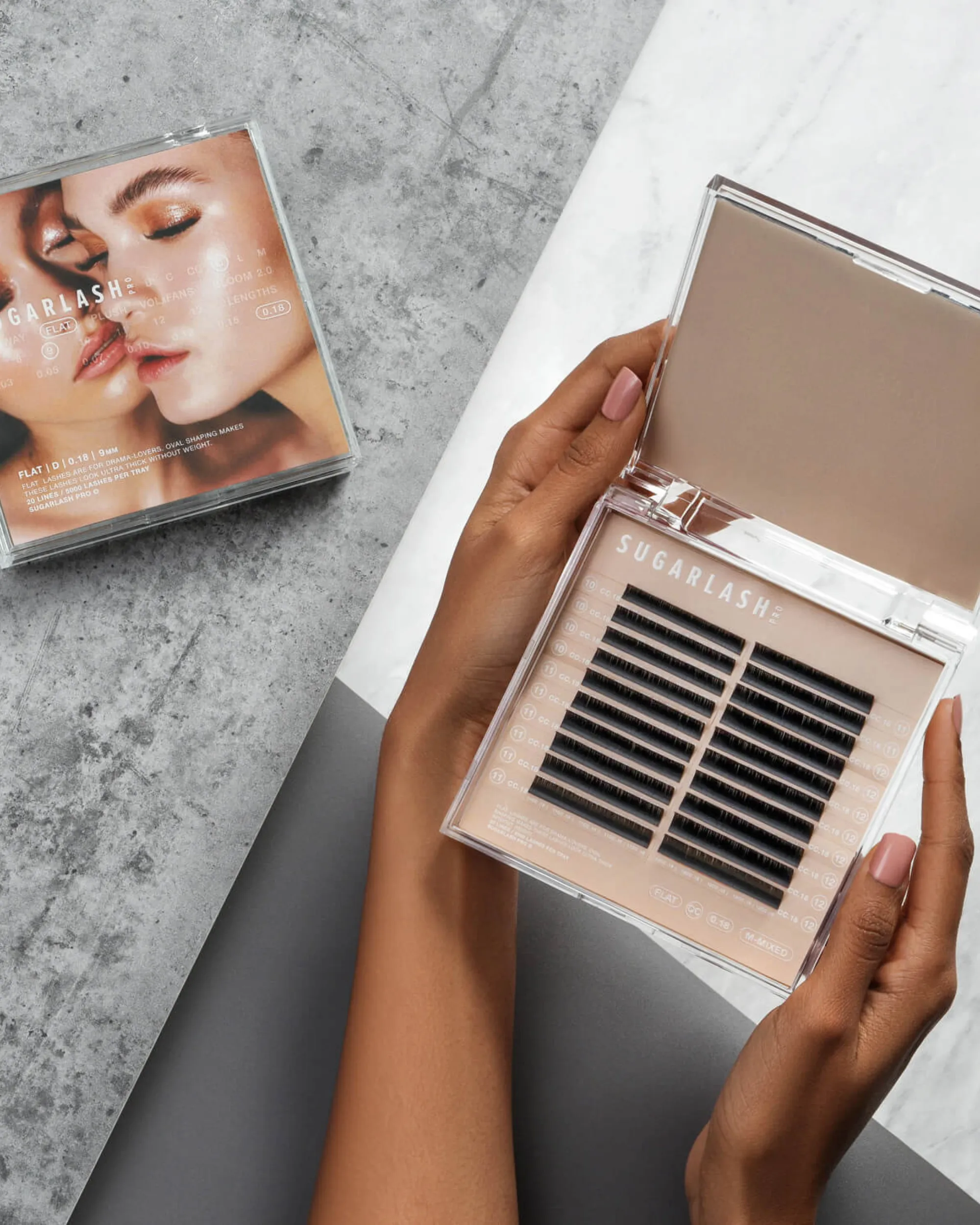 L-Curl Flat Lashes (Multi-Length Trays)