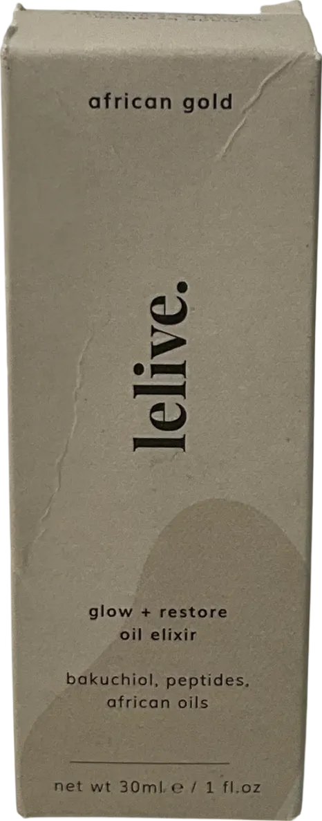 lelive African Gold | Glow   Restore Oil Elixir White 30ml
