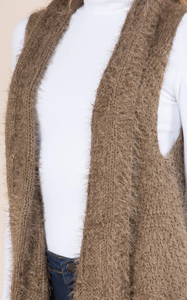 VP8183 Solid Cable Pattern Eyelash Vest